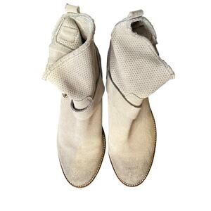 Donald J Pliner Women's Boots Ankle Suede Adjustable Buckle Strap‎ Pull On 6.5